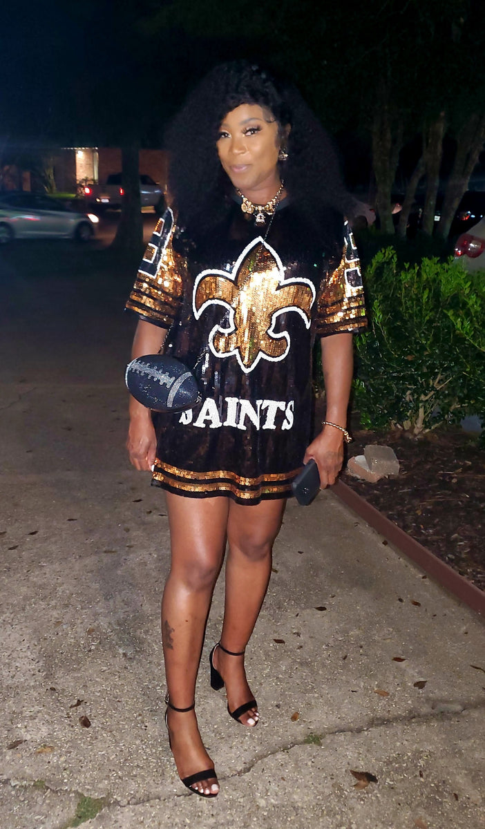 Who Dat Nation Sequin Dress – Breazy's Boutique