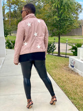 Load image into Gallery viewer, Shoot for the Stars Moto Jacket (blush)
