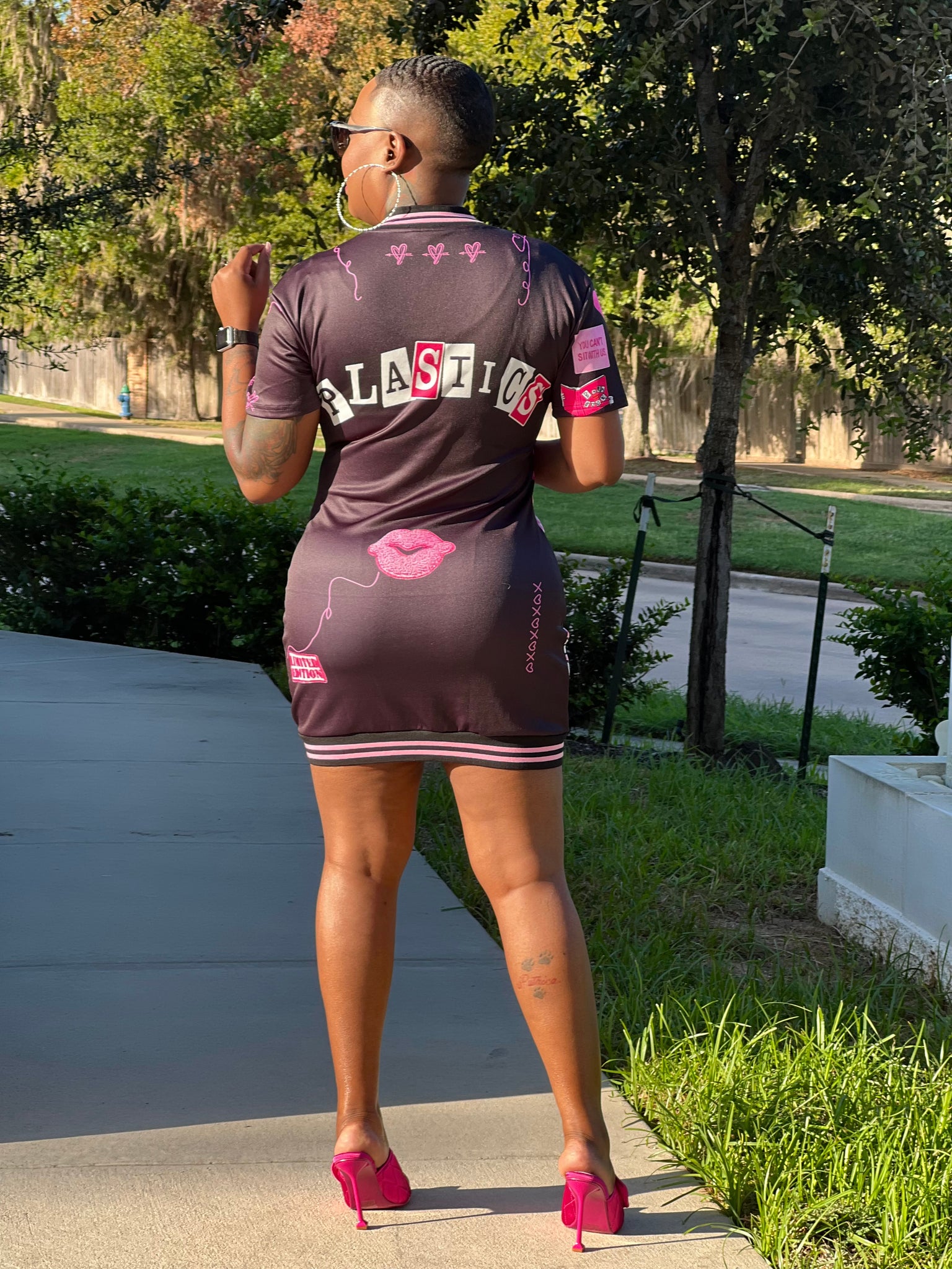 pink baddie dress THE BADDIE