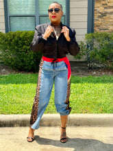 Load image into Gallery viewer, Sydney Cheetah Denim Pants
