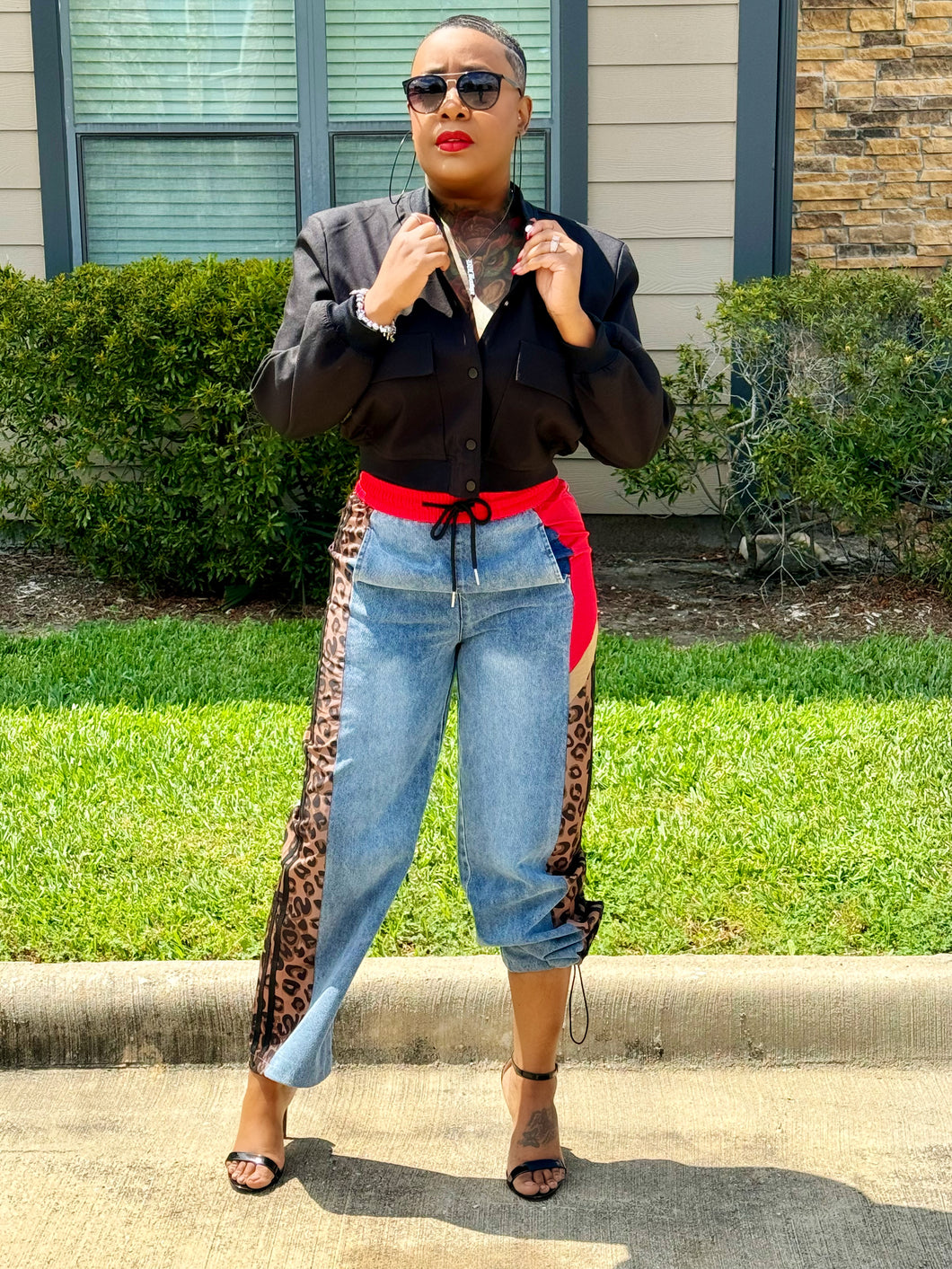 Sydney Cheetah Denim Pants