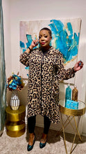 Load image into Gallery viewer, Chelsea Leopard Oversized Duster
