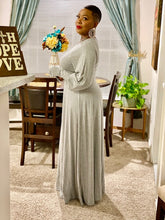 Load image into Gallery viewer, All About the Sleeves Maxi Dress (gray)
