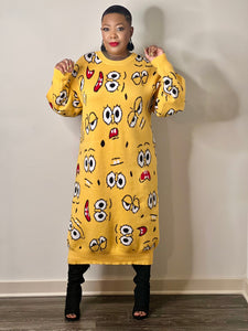 Faces Sweater Dress