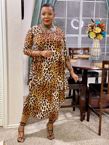 Simply Cute Dress (cheetah print)